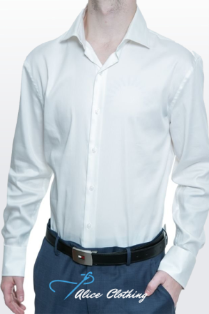 MSLS17 David Marcs Mens L S Ivory White Shirt Stretch - Alice Clothing MSLS17 David Marcs Mens L S Ivory White Shirt Stretch