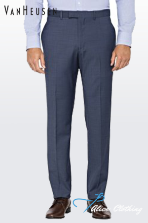 VXST930 VH Mens Blue Wool Blend Flat Front Suit Pant