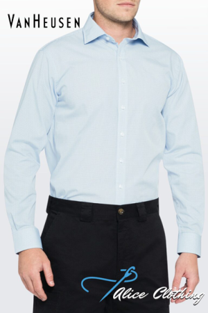 Van Heusen Euro Tailored Fit Shirt Check Easy Care E169