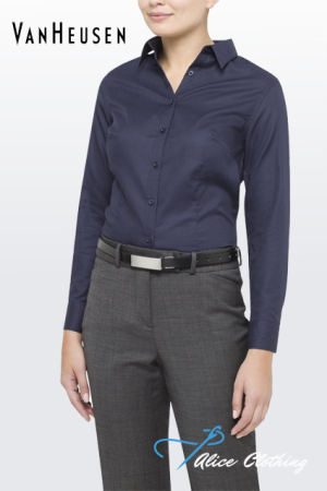 Van Heusen Wos Classic Fit Shirt Mini Herringbone AWL148