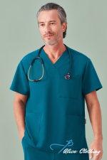CU544US Unisex Pulse V Neck Scrub Top