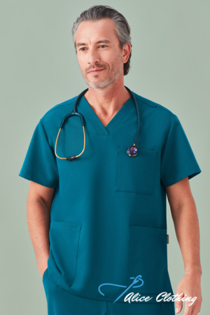 CU544US Unisex Pulse V Neck Scrub Top - Alice Clothing CU544US Unisex Pulse V Neck Scrub Top