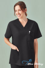 CU544US Womens Pulse V Neck Scrub Top