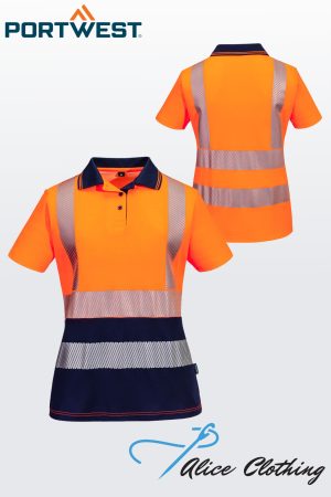 ML210 Hi Vis Wos Cotton Comfort Contrast Polo Shirt SS