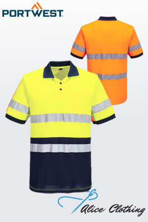 MP410 - HiVis Classic D/N Contrast Polo Shirt S/S