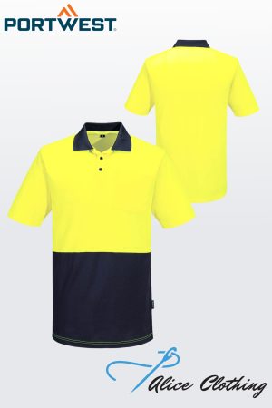 MP415 Hi Vis Cotton Comfort Contrast Class D Polo Shirt SS