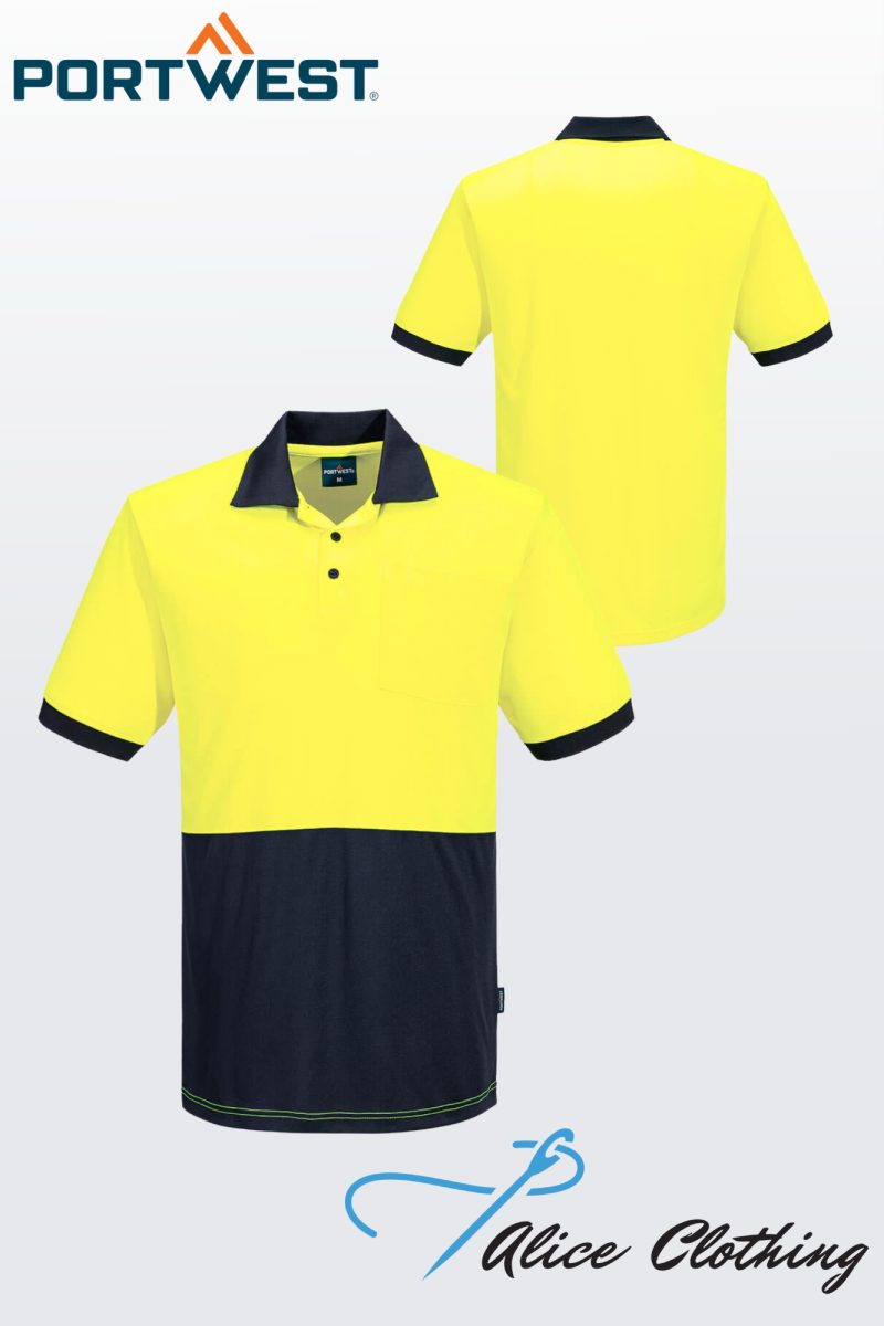 MP610 Hi Vis Contrast Class D Polo Shirt SS