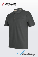 7SPR Podium S S Recycled Polyester Pocket Polo