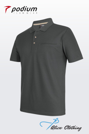 7SPR Podium S S Recycled Polyester Pocket Polo