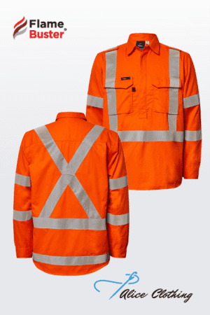 FlameBuster HRC2 HiVis Closed Front R Tape Shirt FSV031A
