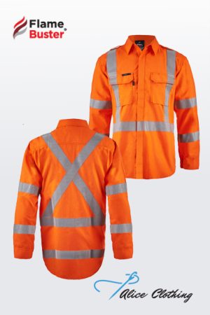 FlameBuster HRC2 HiVis Open Front R Tape Shirt FSV028