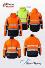 FlameBuster HRC2 Inherent Reflective Wet Weather 3 in 1 Jacket FJV032