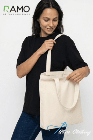 BG009Z RAMO Organic Cotton Tote Bag with Inner Zipper Pocket