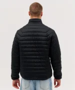 Baxsy Lookbook Proper Puffer Jacket Black Male Back 15101
