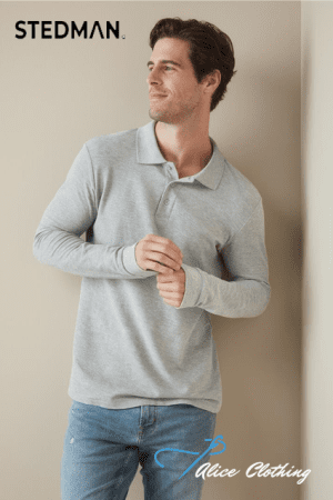 ST3400 Stedman Mens Polo Long Sleeve