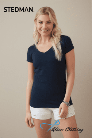 ST9710 Stedman Womens Claire V Neck