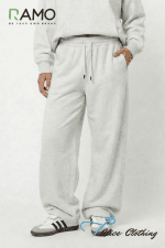 TR09UN RAMO Unisex Wide Leg Fleece Pants