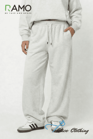TR09UN RAMO Unisex Wide Leg Fleece Pants