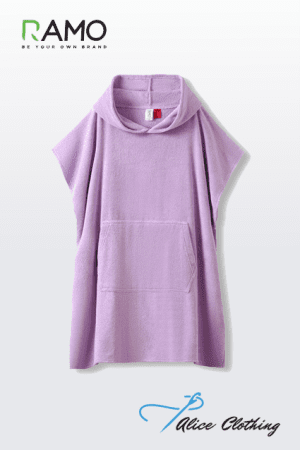 TW06KS RAMO Kids 100 Cotton Hooded Towel With Kangaroo Pocket