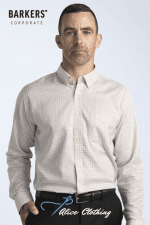 barkers corporate outland check shirt mens BOC