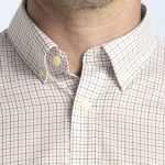 barkers corporate outland check shirt mens collar