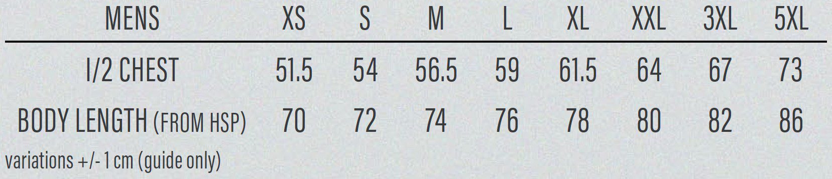 1534 Sizing