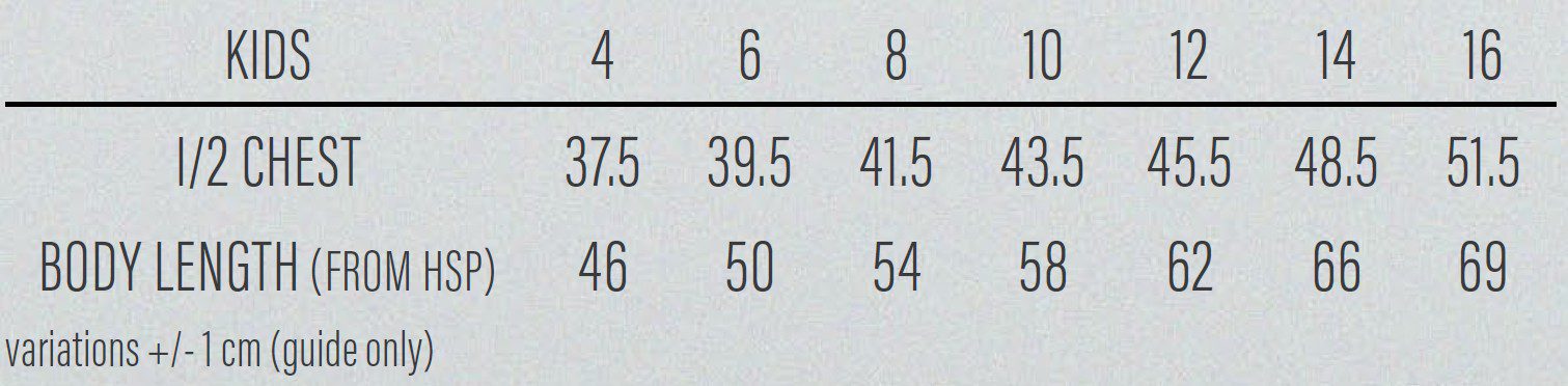 3533 Sizing