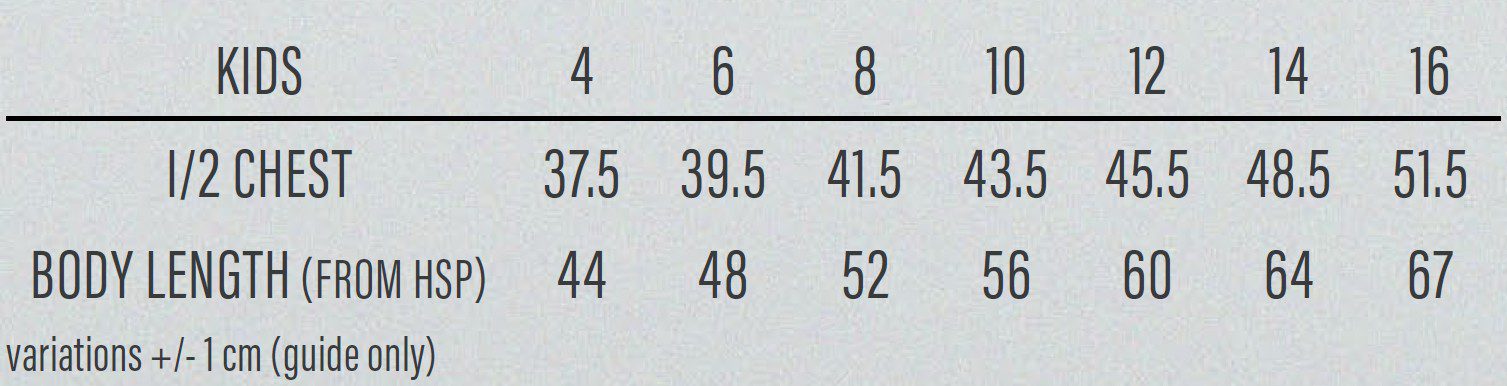 3534 Sizing