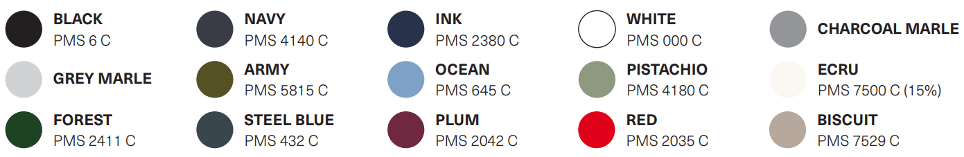 X1001K X1001Y Colours