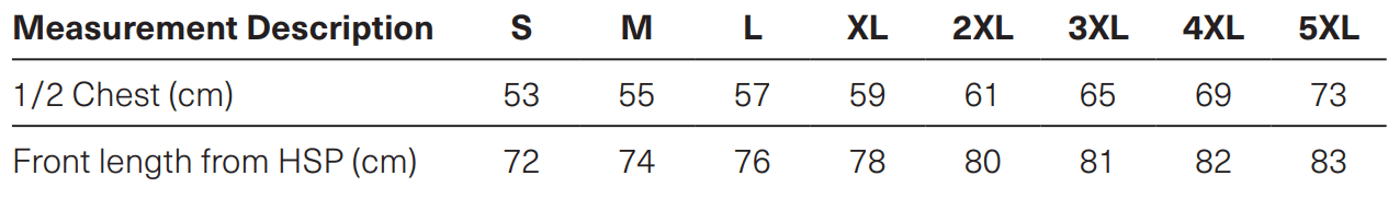 X1003M Sizing